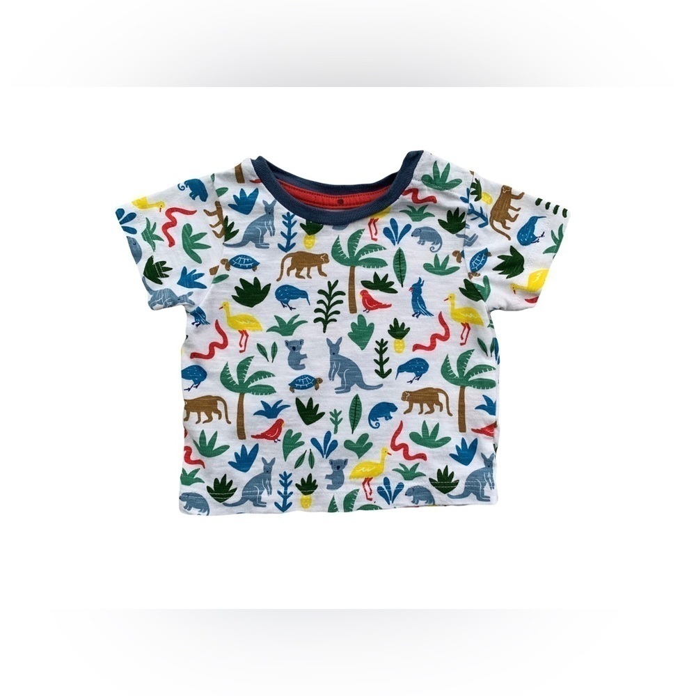 Baby Boden Size 0-3 Months Jungle Print Tee